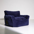 Gestoffeerde poef, kleur marineblauw