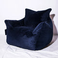 Gestoffeerde poef, kleur marineblauw