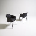 Accentfauteuil met stoffen bekleding, kleur donkergrijs en wit