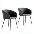 Accentfauteuil met stoffen bekleding, kleur donkergrijs en wit