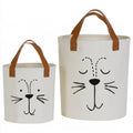 Opbergbox, kleur bruin en gebroken wit